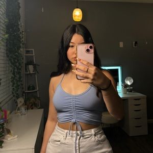 blue crop top🫧💙